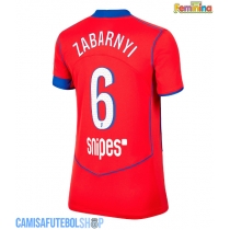 Camisa de time de futebol Paris Saint-Germain Illia Zabarnyi #6 Replicas 3º Equipamento Feminina 2025-26 Manga Curta